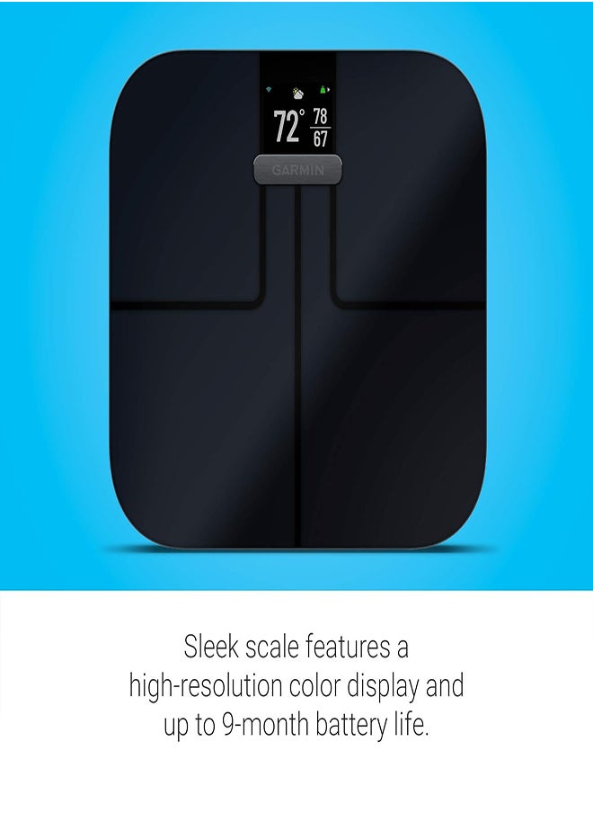 GARMIN - GARMIN INDEX S2 SMART SCALE INTL BLACK - Image 1