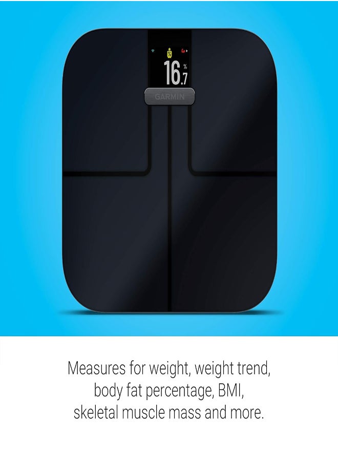 GARMIN - GARMIN INDEX S2 SMART SCALE INTL BLACK - Image 1