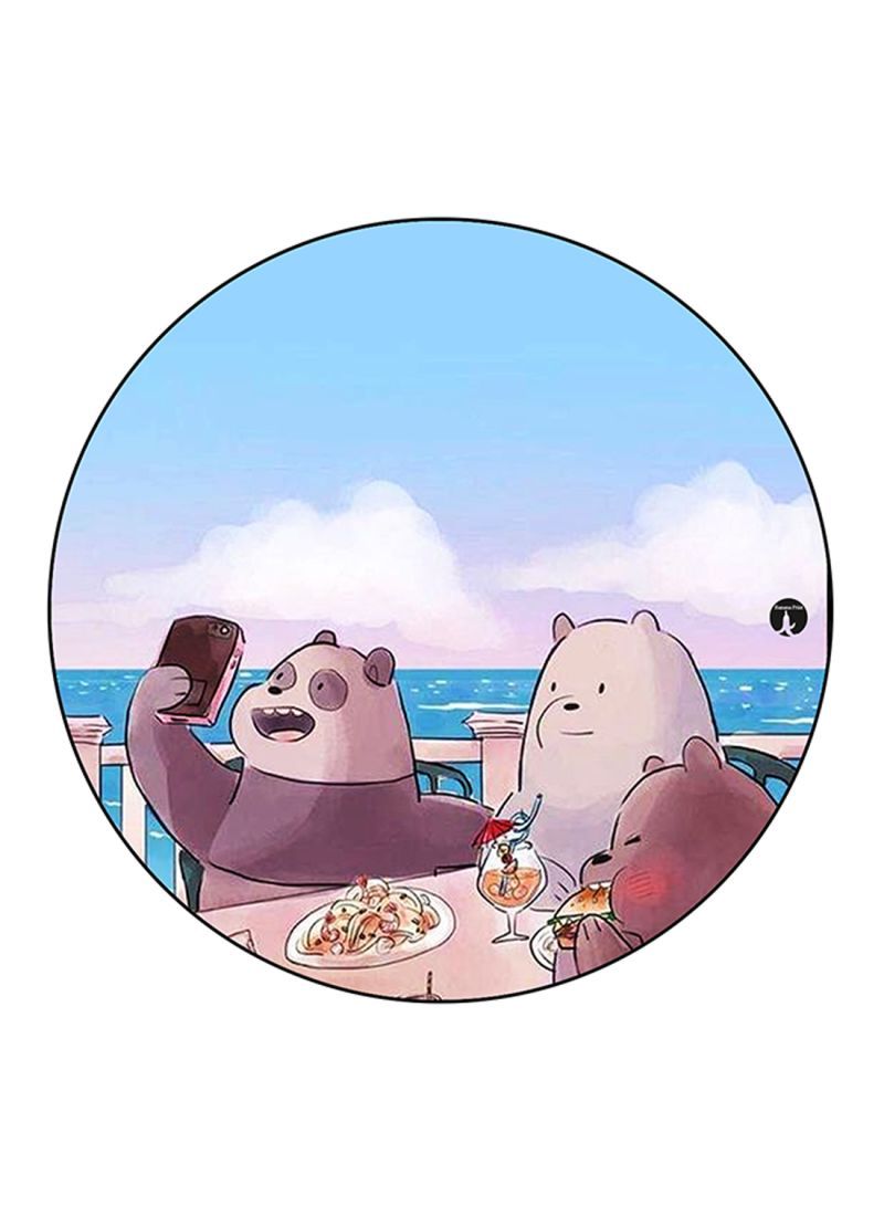 RKN We Bare Bears Printed Mouse Pad  Multicolour