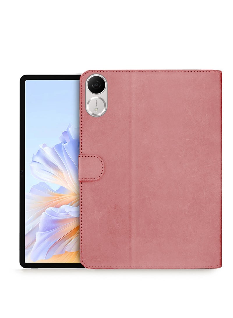 Wtech Honor Pad V9 11.5  2024 (11.5 inches) WTech PU Leather Magnetic Closure Flip Case Cover (TCFPSR) - Rose Gold - Image 1