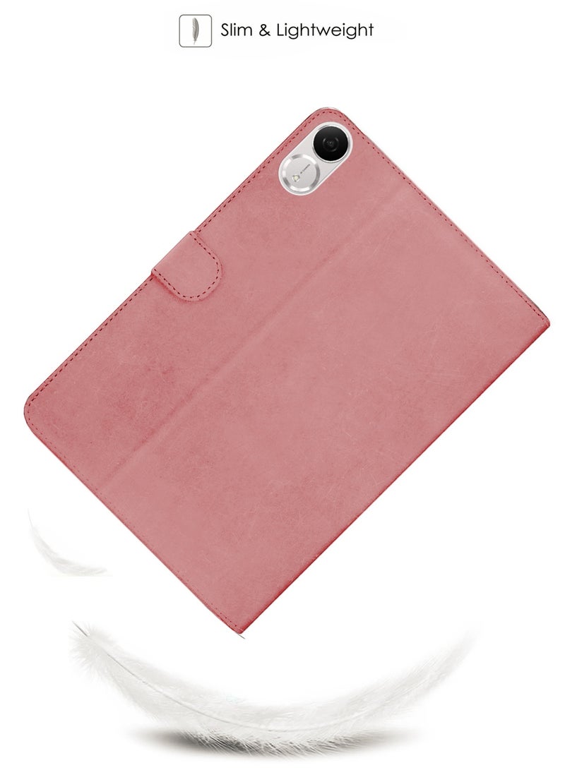 Wtech Honor Pad V9 11.5  2024 (11.5 inches) WTech PU Leather Magnetic Closure Flip Case Cover (TCFPSR) - Rose Gold - Image 2