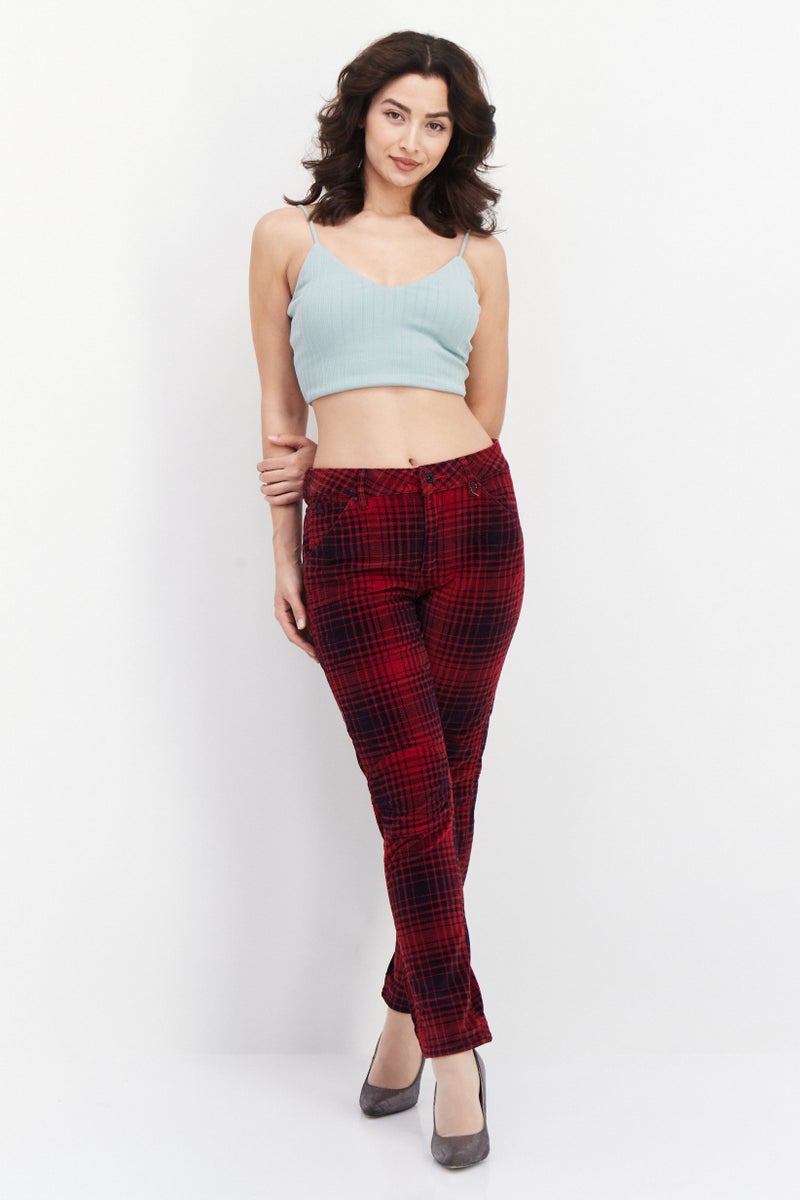 G-Star RAW Women Boyfriend Fit Mid Waist Plaid Denim, Multicolor - Image 4