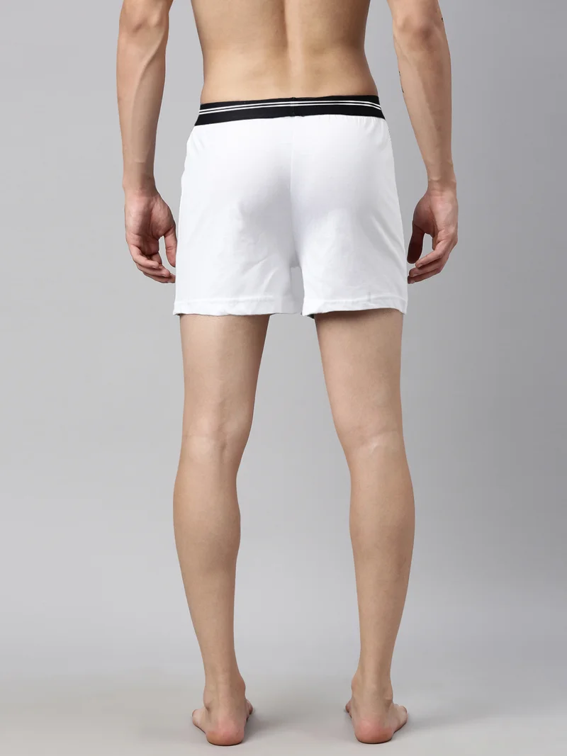 Joven Men Solid Pure Cotton Boxers Pack Of 2