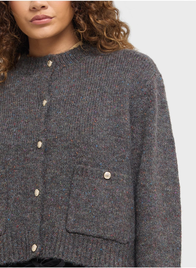 VERO MODA Button Pocket Detail Cardigan  - Image 3