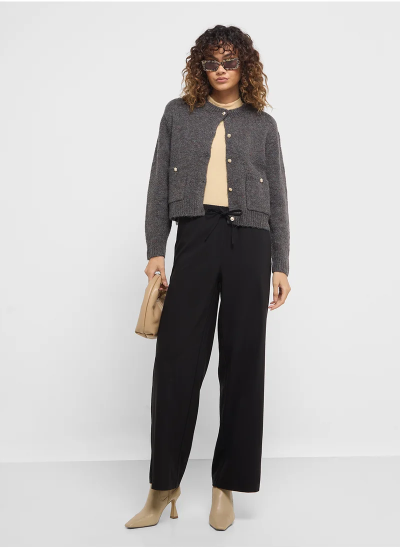 فيرو مودا Button Pocket Detail Cardigan