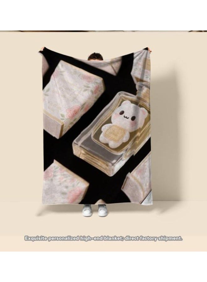 general Flannel thin blanket (warm and comfortable, suitable for sleep, gaming, dust removal and sandproof) 150cm*200cm - 1070 - Image 1