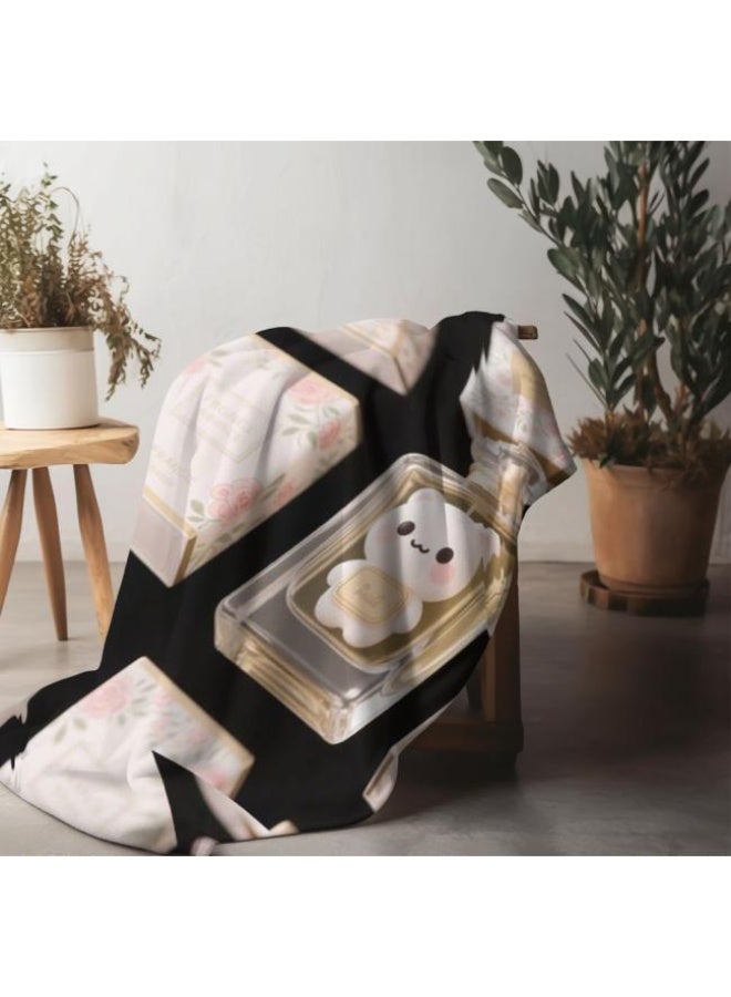 general Flannel thin blanket (warm and comfortable, suitable for sleep, gaming, dust removal and sandproof) 150cm*200cm - 1070 - Image 4