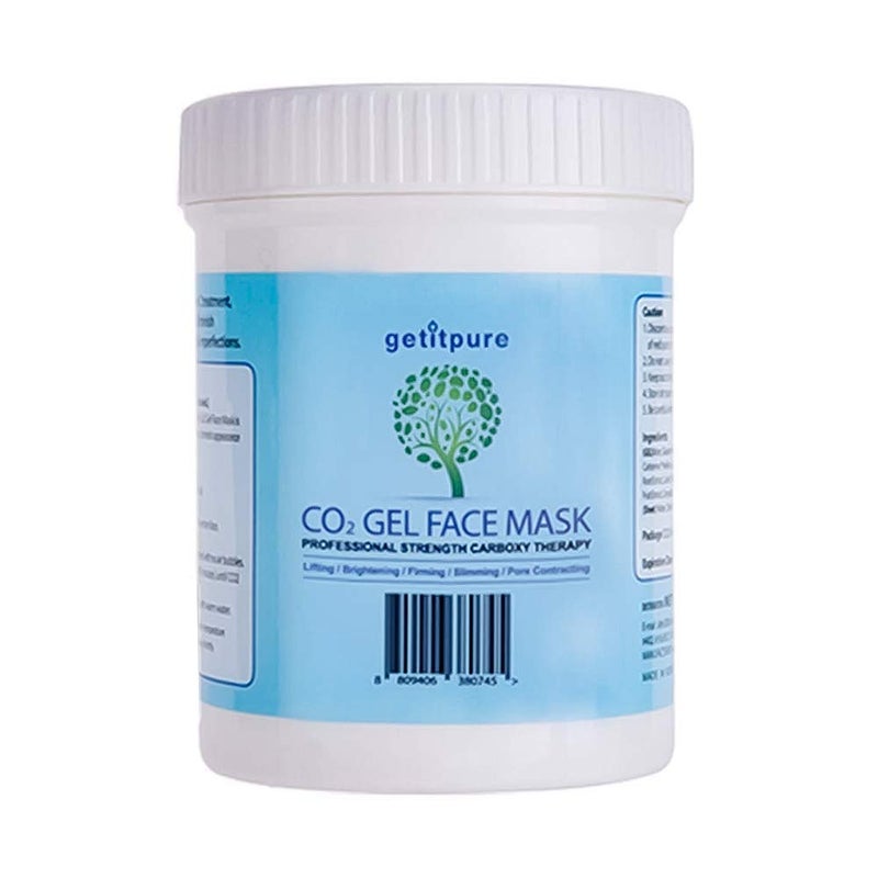 Getitpure Carboxy Co2 Gel Face & Neck Mask Bulk Size, All Skin Type Deep Pore Cleansing Mask (20 Applications x 25 millilitre) - Image 2
