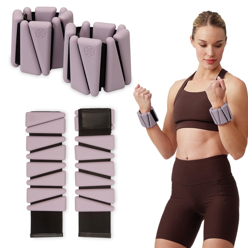 Gaiam Wrist and Ankle Weights Wearable Bracelet to Strengthen Tone Sculpt Adjustable Ankle Weights for Women Men for Yoga Dance Pilates Barre Cardio Home Gym Use - Image 2