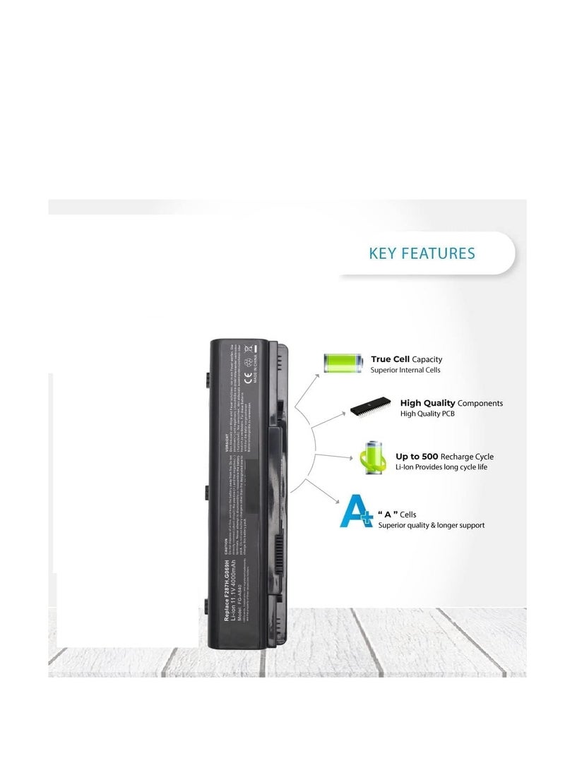 Terabyte Replacement Battery For Dell Inspiron 1410 and Vostro 1014/1014n/1015/1015n/1088/1088n/A840/A860n Black - Image 1