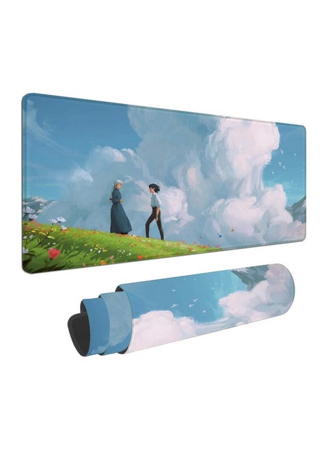 Anime Desk Mat Cute Anime Kawaii Studio Mouse Pad Large Gaming Desk Pad,Extended Laptop Computer Keyboard Mat Desk Mats On Top Of Desks,31.5X11.8 Inch