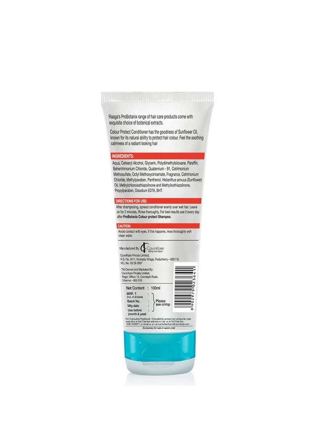RAAGA PROFESSIONAL Pro Botanix Colour Protect Conditioner With Sunflower Oil, Helps Protect And Preserve Hair Color, 100 Ml - Image 1