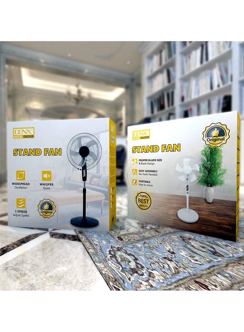 Denx Pedestal fan with oscillating function, Multicolor - Image 1