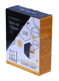 SKINLAB Skinlab UVA UVB Sunscreen Combo Pack SPF 100, 100ml + 50ml, 2 Pieces  - Image 2