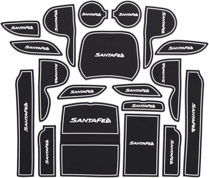 DEMULAX Anti Slip Rubber Cup Mat for Hyundai Santa Fe - Image 1