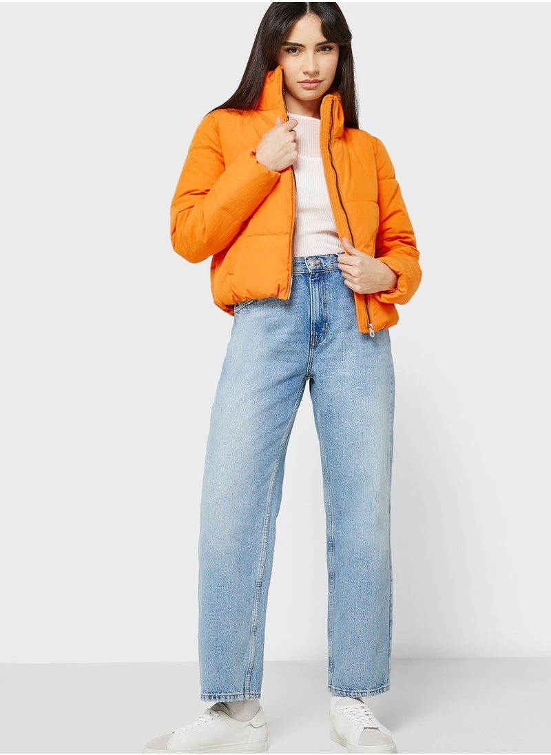 ONLY - High Neck Puffer Jacket - Image 1
