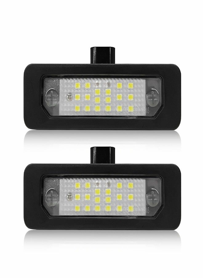 LESAUCE 2025 Upgraded LED License Plate Light Assembly for 2010-2014 Ford Mustang Fusion Taurus Lincoln MKS MKT, 6000K White 18 SMD, Tag Lamp Assembly Replacement, Plug and Play, Pack of 2 - Image 1