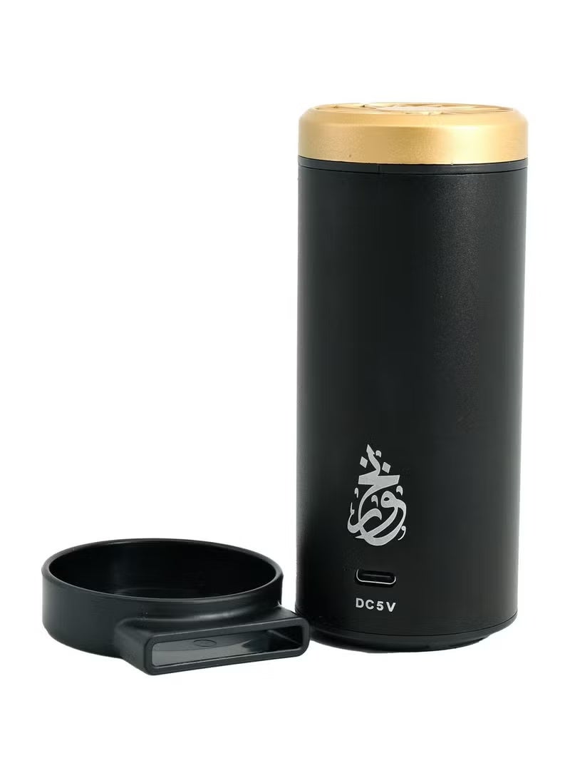 Bukhoor Electronic Rechargeable Burner BK12 Black Lightweight And Portable Incense Burner Is Made Of High Quality - Image 1