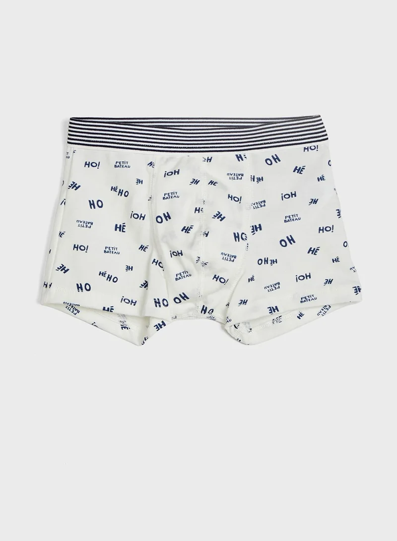 Petit Bateau Infant 3 Pack Printed Boxers