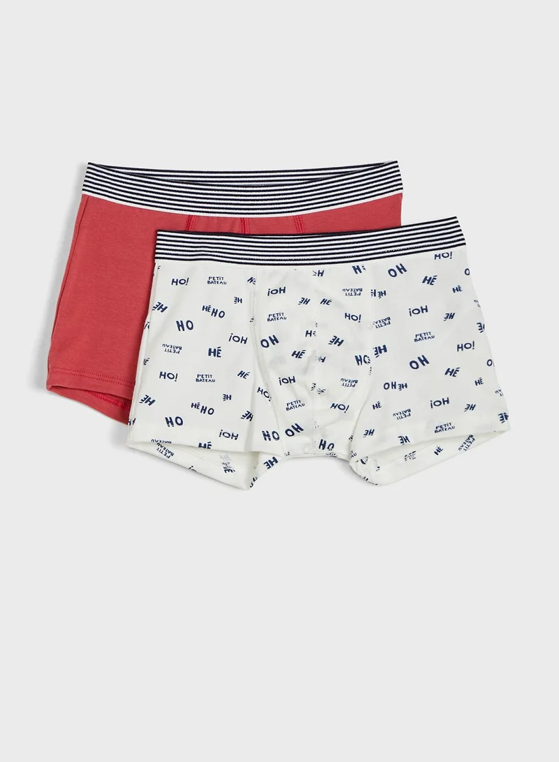 Petit Bateau Infant 3 Pack Printed Boxers