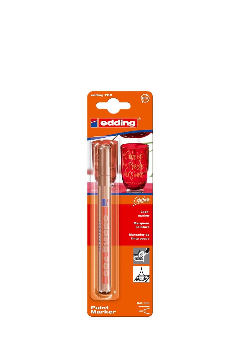 Edding 780 Paint Marker 0.8 mm Round Tip Rose Gold 