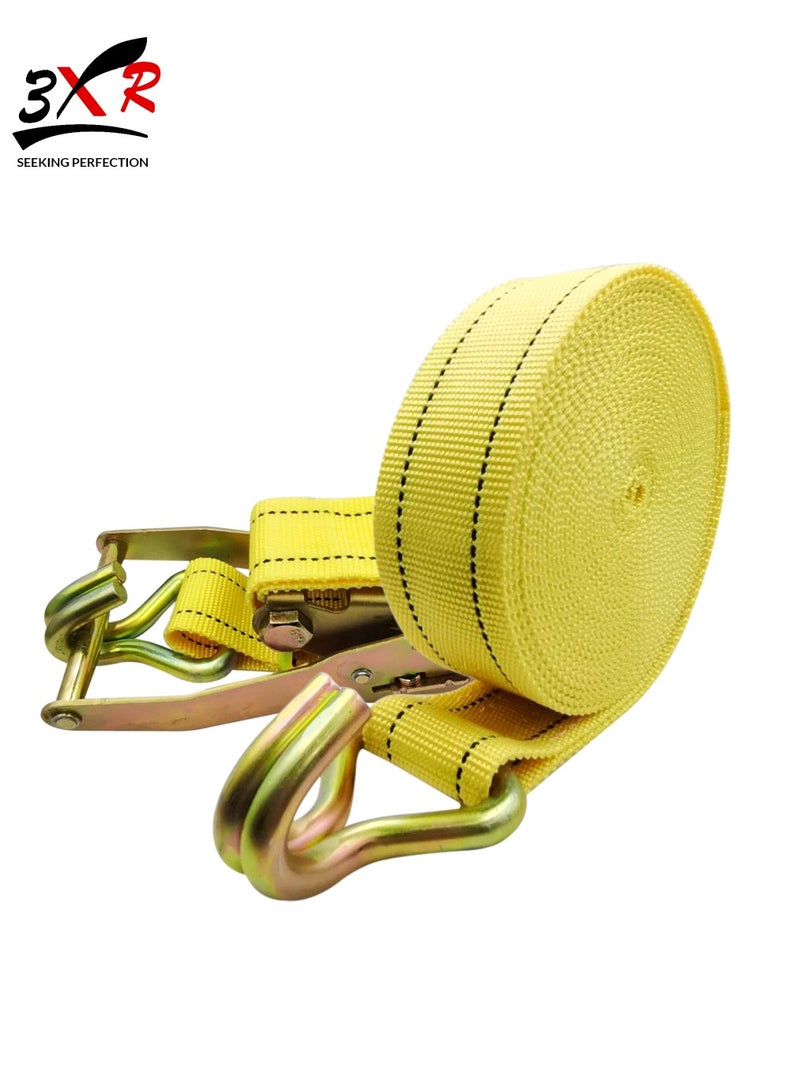 3XR 3XR Heavy-Duty Ratchet Tie Down Strap – 5 Ton Capacity, 50mm x 10m Lashing Belt - Image 1