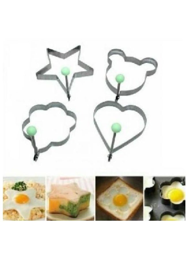 قوالب اشكال البيض الاستانلس 3 قطع - Image 1