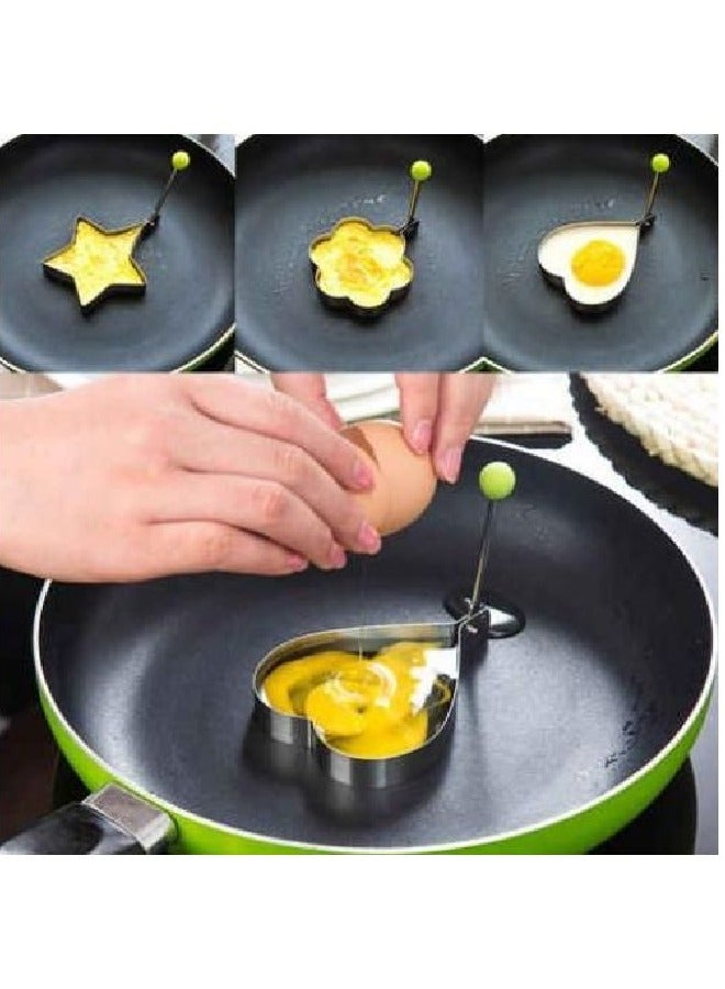 قوالب اشكال البيض الاستانلس 3 قطع - Image 2