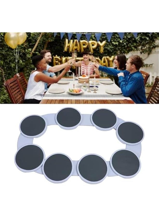 Turntable Tray, 360° Manual Swivel Dining Table Food Turntable Multifunctional Turntable Food Serving Train Portable Rotating Food Organizer Tray for Kitchen Dining Room Gatherings