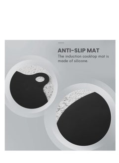 Y&D Electric Induction Hob Protector Mat, Anti-Slip Mat Silicone Cooktop Scratch Cover, Heat Insulated as Cover or Glass Top Stove Black (4 Pack)  - Image 5