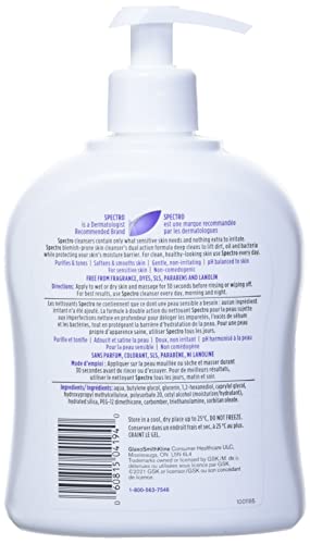 Spectro Jel Cleanser 500ml 17 Floz Pump For Blemish Prone Skin Fragrance Free by Spectro - Image 5