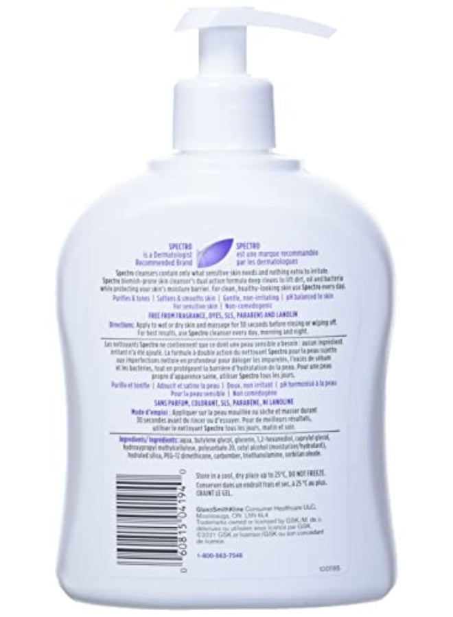 Spectro Jel Cleanser 500ml 17 Floz Pump For Blemish Prone Skin Fragrance Free by Spectro - Image 4