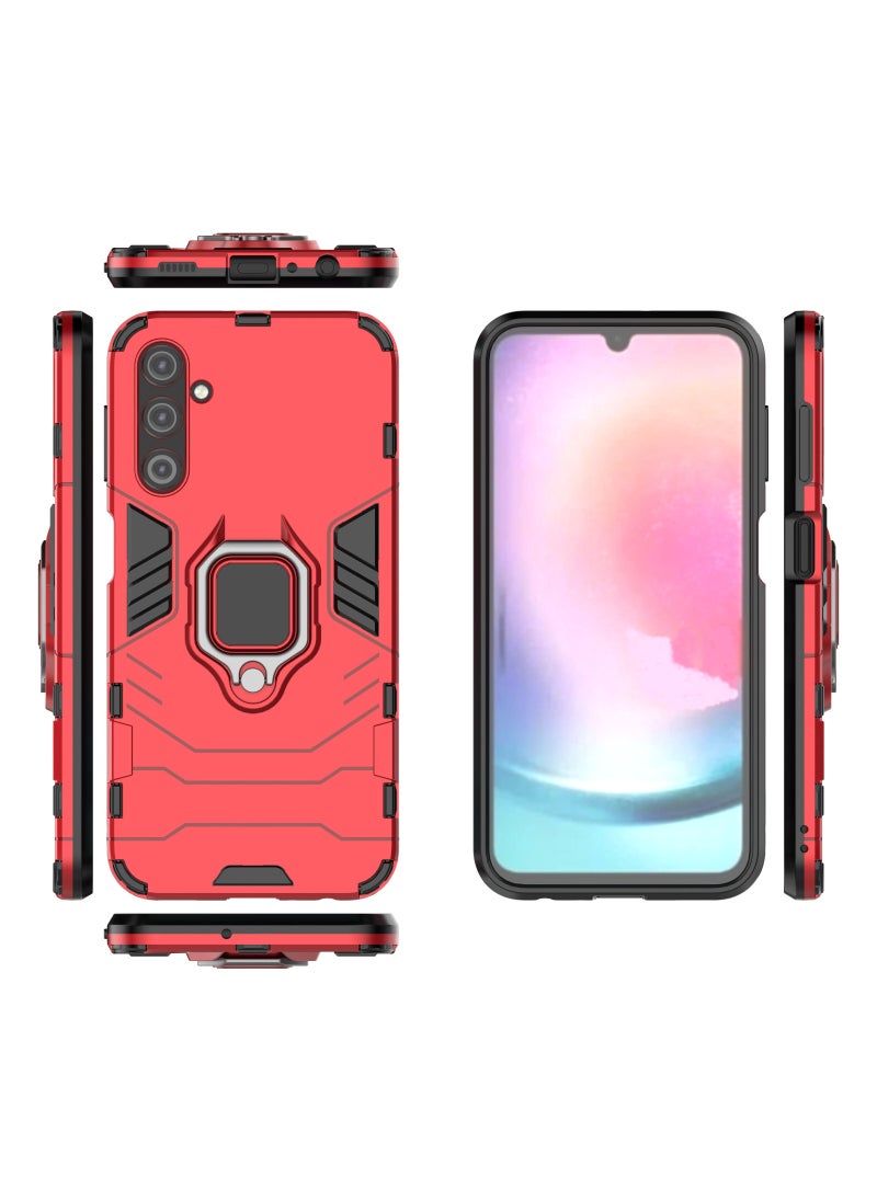 TEAM LUXURY - Phone Case for Samsung Galaxy A24 4G Magnetic Car Mount Bracket Shell Case - Image 1