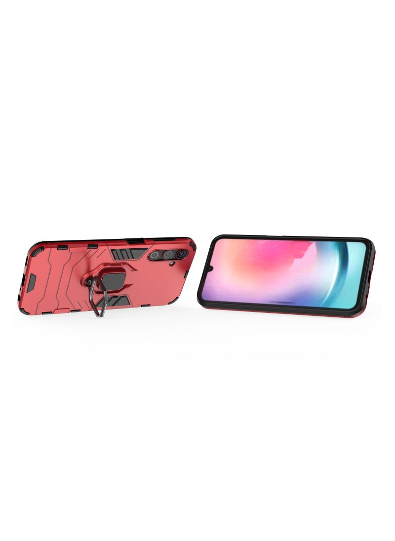 TEAM LUXURY - Phone Case for Samsung Galaxy A24 4G Magnetic Car Mount Bracket Shell Case - Image 1