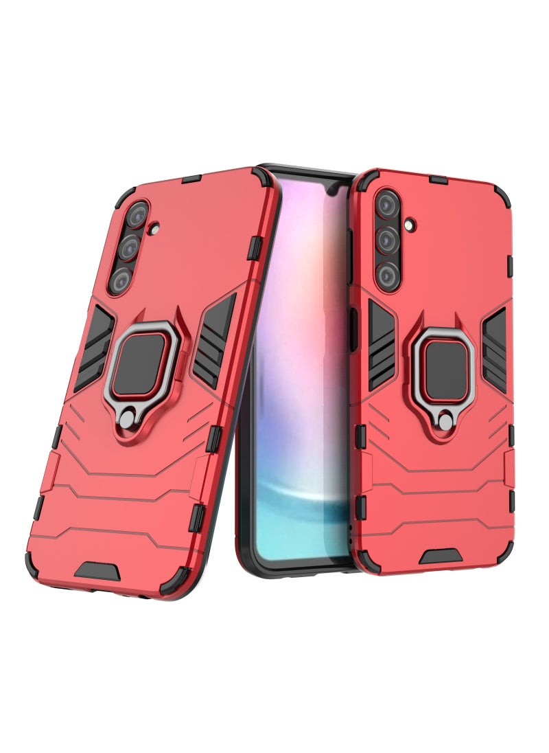 TEAM LUXURY - Phone Case for Samsung Galaxy A24 4G Magnetic Car Mount Bracket Shell Case - Image 1
