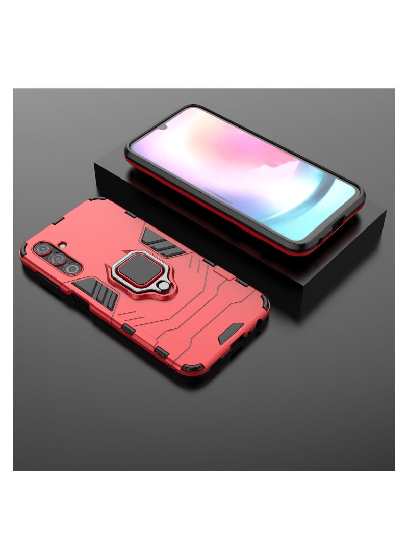 TEAM LUXURY - Phone Case for Samsung Galaxy A24 4G Magnetic Car Mount Bracket Shell Case - Image 1