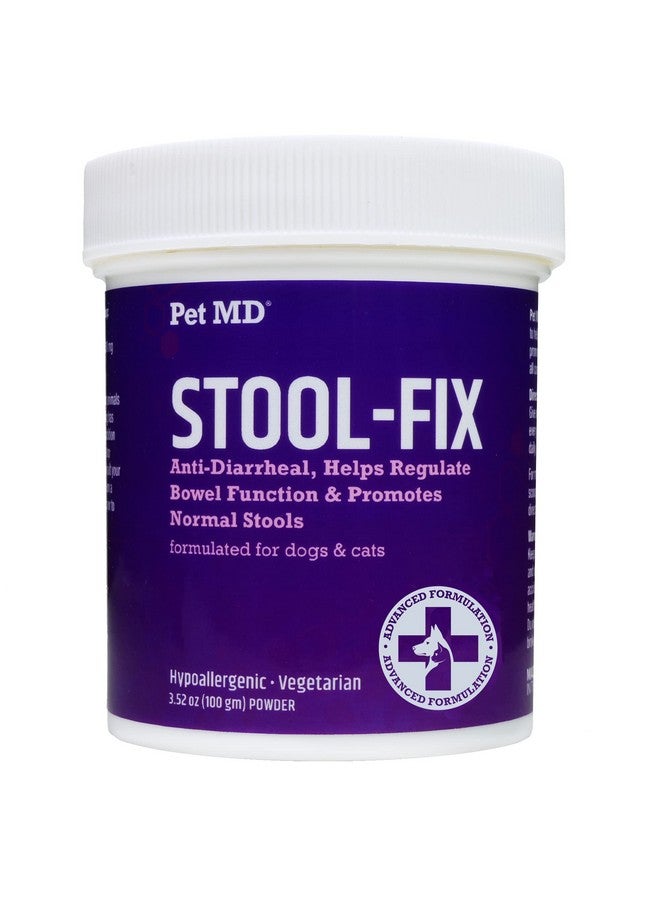 Pet MD Stool-Fix - Powdered Clay Anti Diarrhea for Dogs & Cats - Anti Diarrheal Treatment for Upset Stomach Relief, Promotes Normal Stool - 100g - Image 1