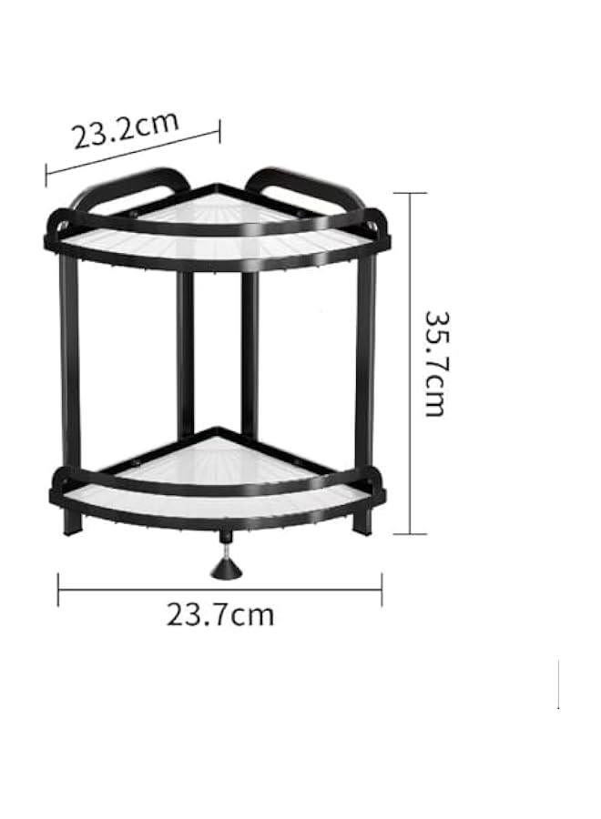 بيوينتي Makeup Organizer for Vanity,2-Tier Bathroom Organizers and Storage Countertop,Ideal for Bathroom Storage, Vanity,Large Skincare, Perfume, Present, and More. (Black) - Image 2
