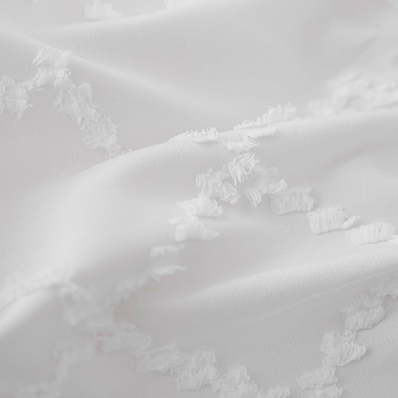 TSUTOMI Bed Skirt Queen Size Ruffled White Bed Skirt with Split Corners Queen Bed Skirt 16 Inch Drop  Boho Tufted Shabby Chic Queen Size Bed Skirt  Bed Skirt Queen Size - Image 4