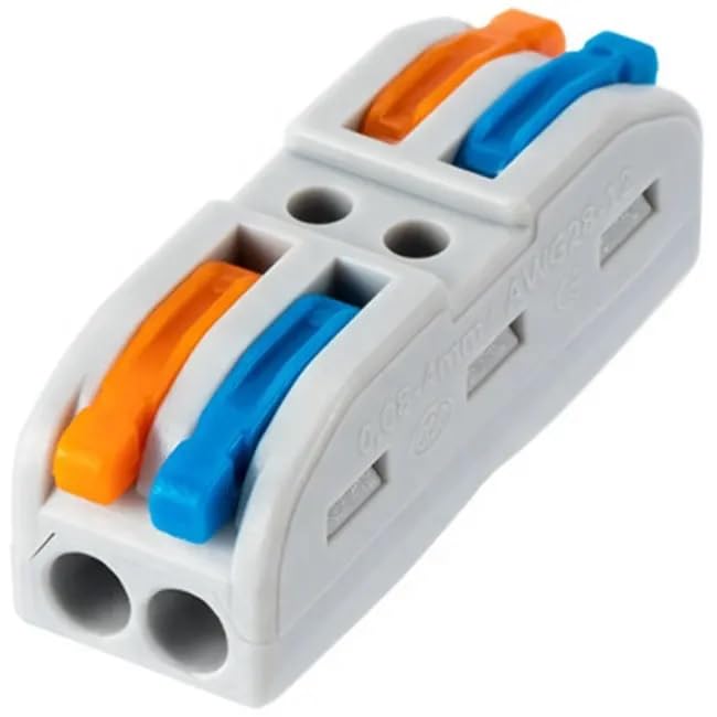 XELYTON Wire Clip Connector, Universal Connection Terminals, Circuit Inline Splices Electric Connectors, Quick Connect & Freely Assemble Electrical Splicing Kit for Compact (2 In 2 Out, 5) - Image 1