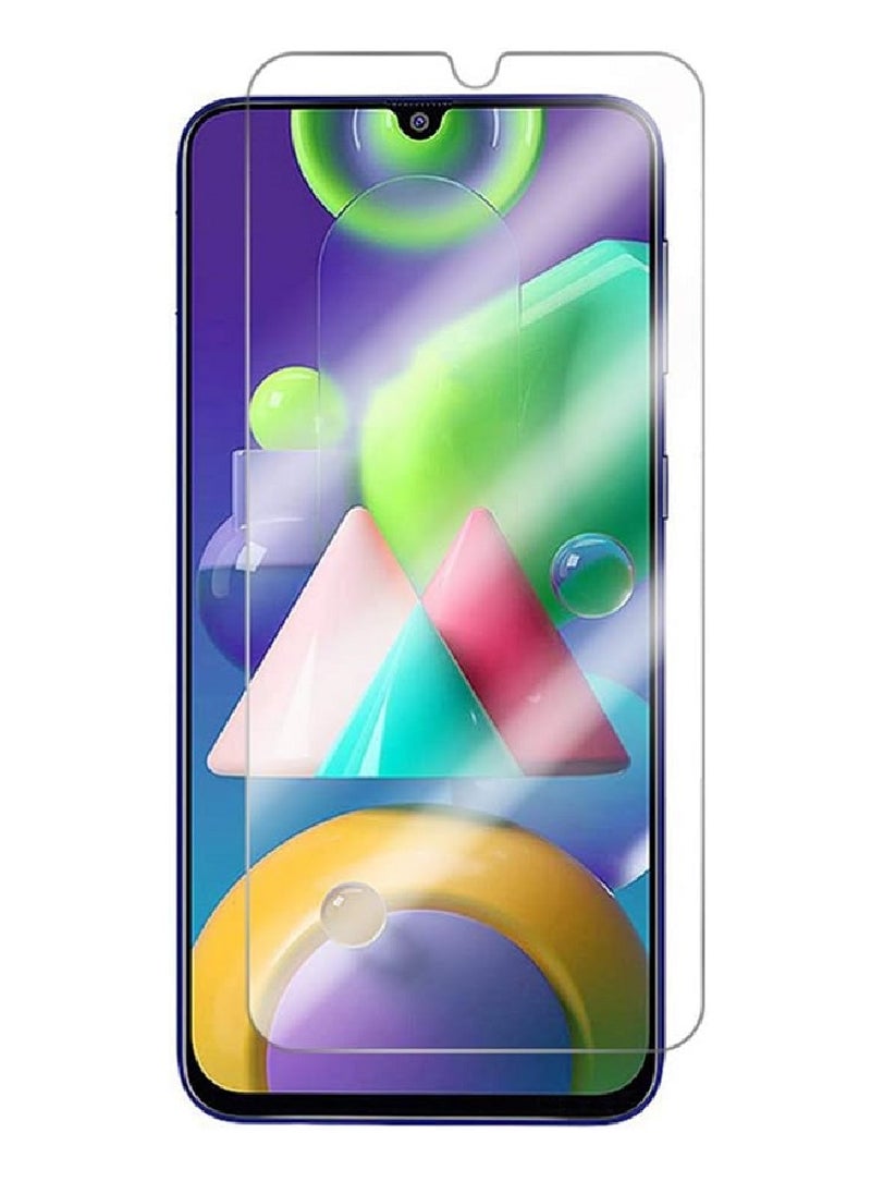 Super Tempered Glass Screen Protector Clear Designed For Samsung Galaxy M21 Full Screen Coverage And Bubble Free - Image 1