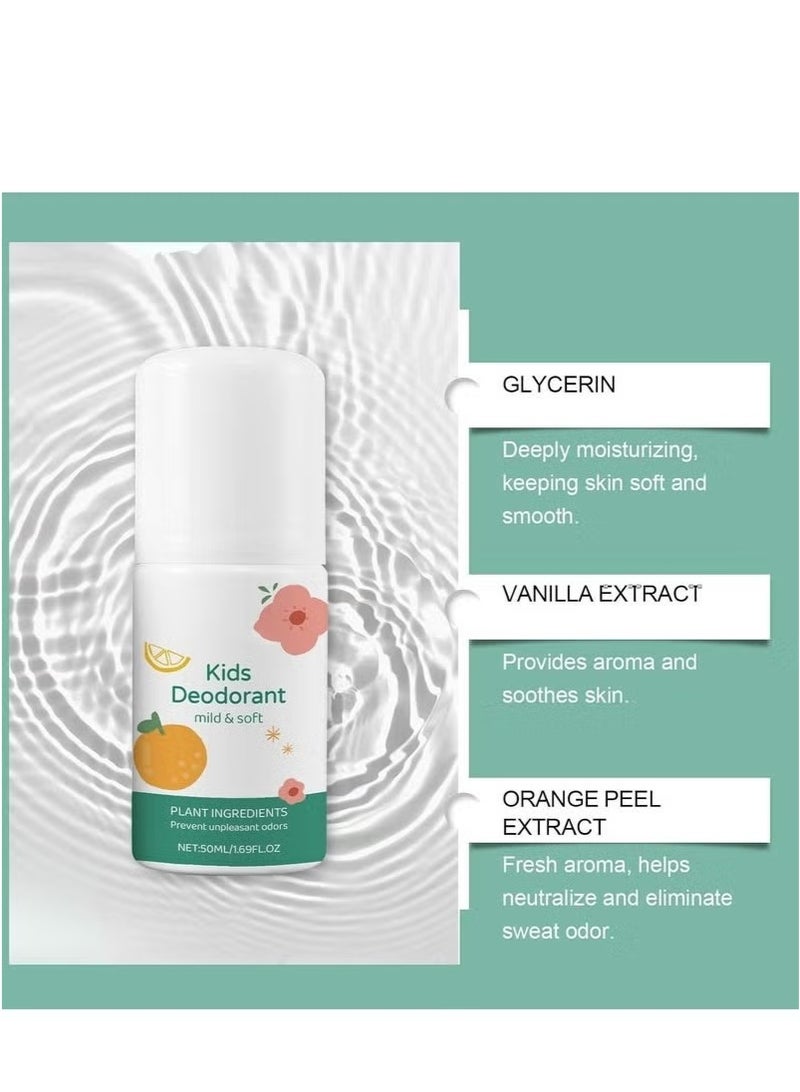 wiieey Deodorant for Kids u0026 Teens, Aluminum Free, Alcohol-Free, Paraben Free, 24 Hr Odor Protection, Clean Fresh Scent, Kids u0026 Tweens, Hypoallergenic Deodorant 50ml (white) - Image 3