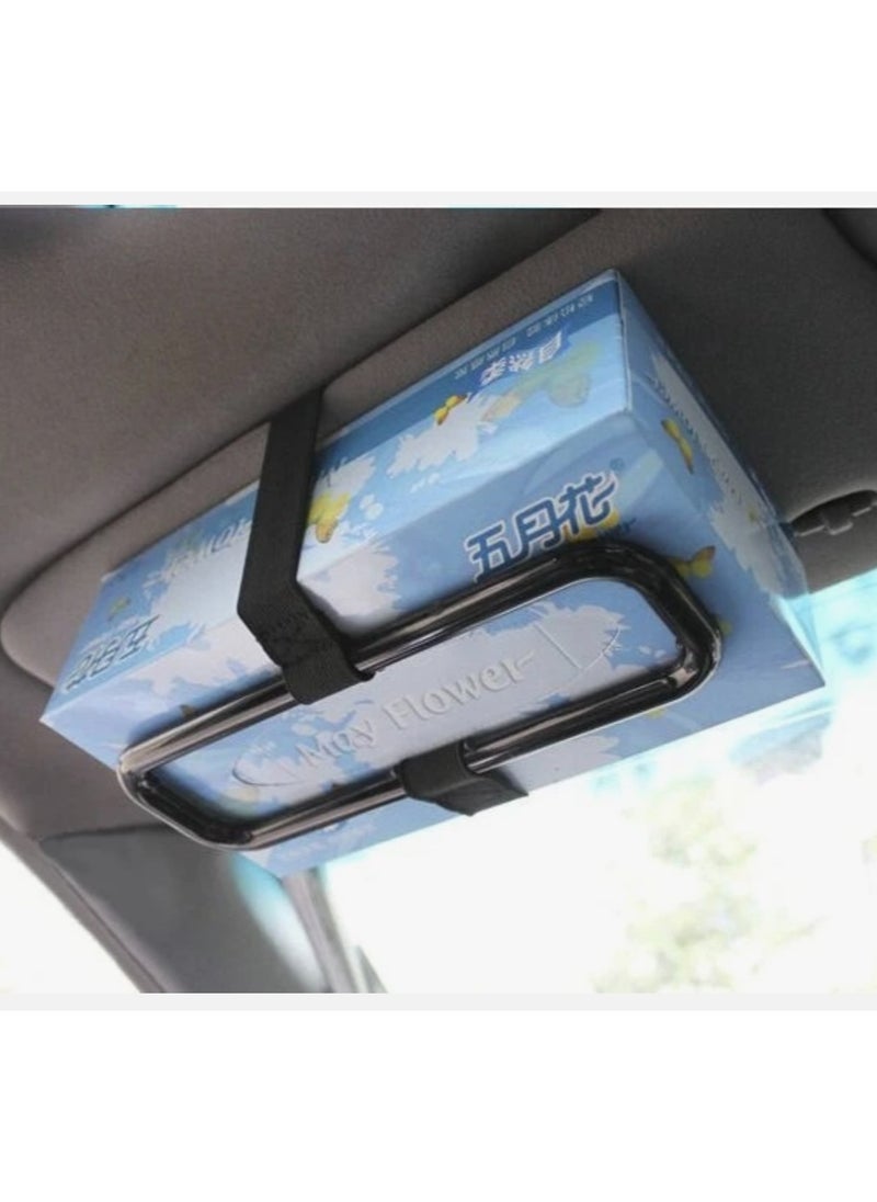 SUNSKY Car Tissue Box Holder - Hanging Design, Black  - Image 2
