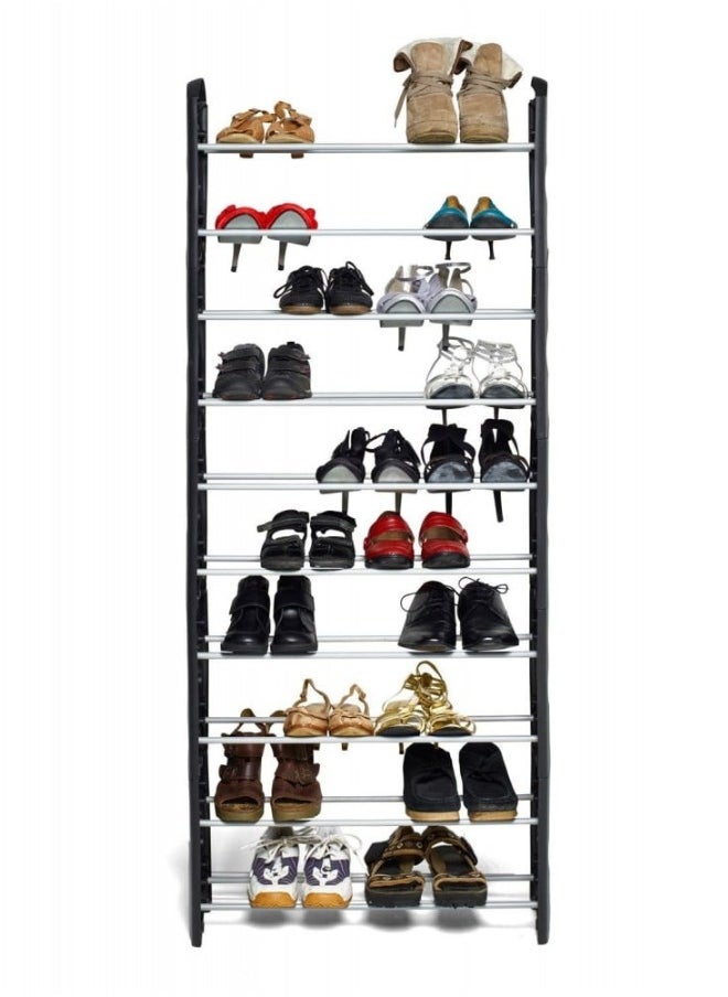 Black 10-layer shoe rack to store your stylish shoes - pzsku/Z19F6AFD81418A127C7E3Z/45/_/1724196486/76d86527-581a-4112-a526-d9ab6bed6014