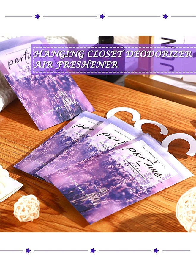 Sweet Life 12 Pcs Large Hanging Closet Deodorizer, Air Freshener Scented Sachets for Drawers and Closets Long Lasting Lavender Sachet Bags Drawer Freshener for Clothes (Lavender) - Image 4
