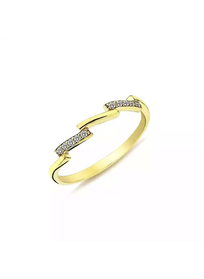 روبي آرت الذهب خاتم نسائي من الذهب الخالص عيار 18 قيراطًا، لمسة نهائية فاخرة وأسلوب أنيق - Image 1