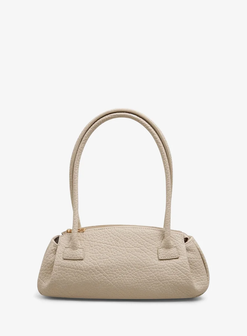 Matalan Cream Textured Shoulder Bag