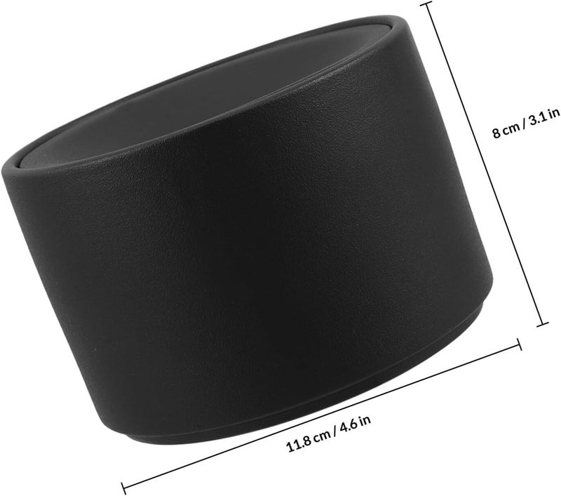 TOYANDONA Ceramic Large Covered Ashtray for Cigarette Ash Storage, Windproof Indoor Tabletop Ashtray with Lid, Reusable Smoke Butt Container for Home, Office, and Living Room Use - Image 2
