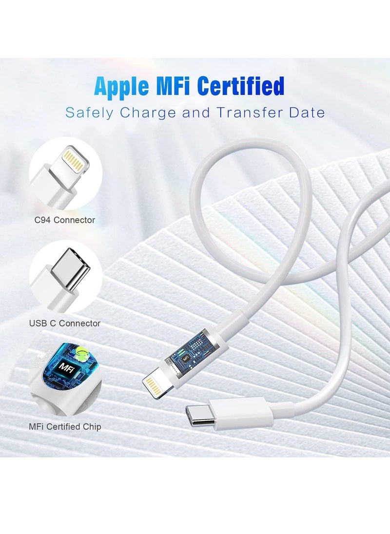 General - USB C to Lightning Cable 3FT 2Pack [Apple MFi Certified], Power Delivery iPhone Cables Type C iPhone Charger Cord Fast Charging Compatible iPhone 14 13 12 11 Pro Max X XS XR 8 7 6s Plus SE - Image 1