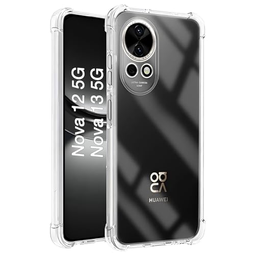 USTIYA Case for Huawei Nova 13 Nova 12 Clear TPU Four Corners MilitaryGrade Protection Cover Transparent Soft funda - Image 1